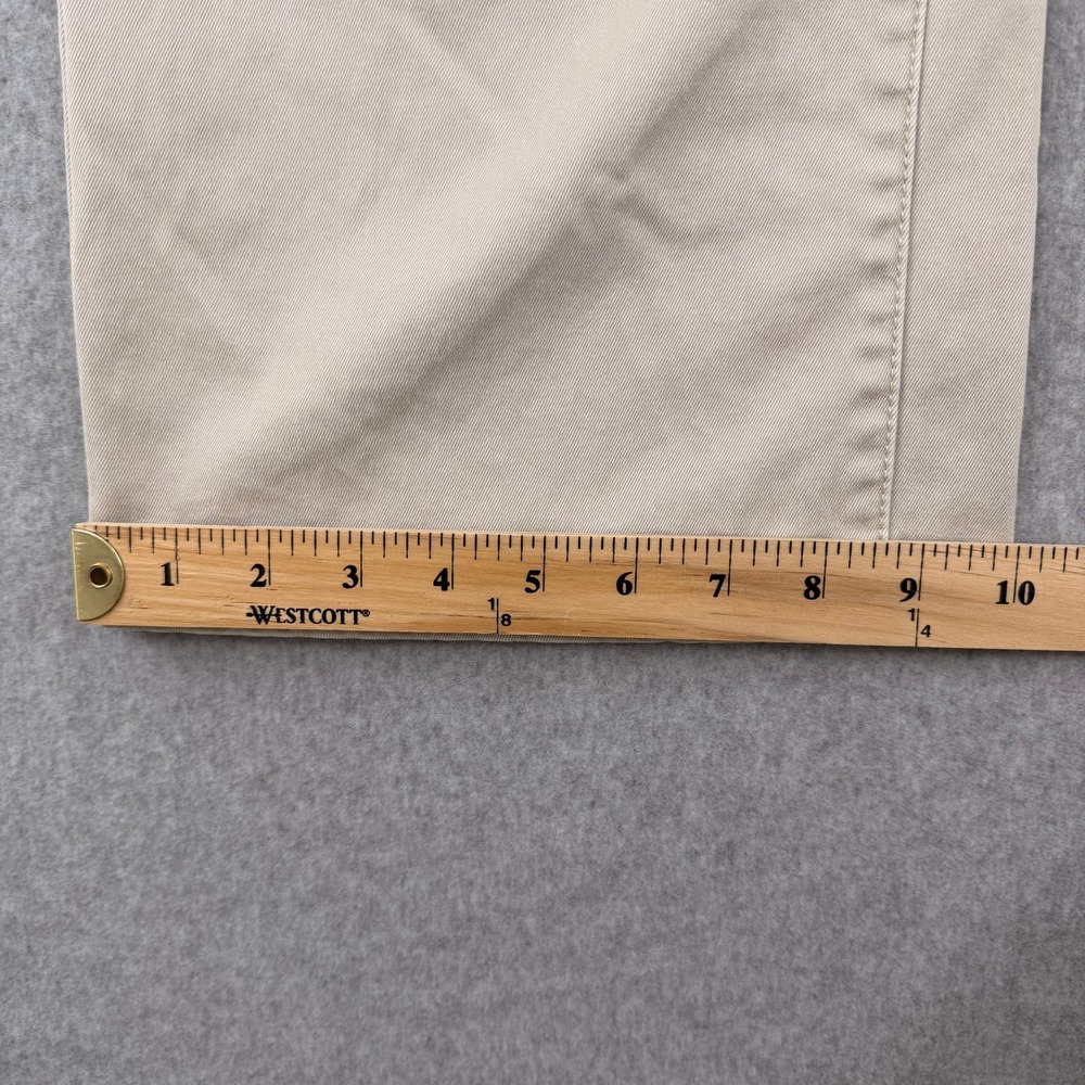 Levis Tab Twills Womens 14 Khaki Chino Pants Straight Leg Cropped Tan Stretch‎ - Picture 7 of 10